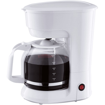 12 Cup Coffee Maker, 1.8 Liter Capacity, White, New Condition, Medium Roast Type