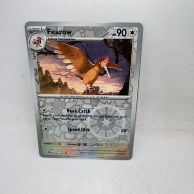 Fearow 022/165 Uncommon 151 Pokemon Reverse Holo Near Mint