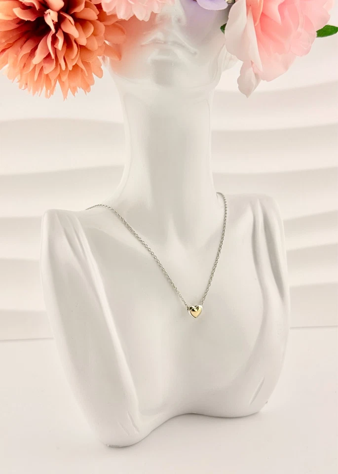 LIMITED EDITION New Pandora Two-tone Domed Golden Heart Necklace 399399C00-45cm - Image 4 of 4