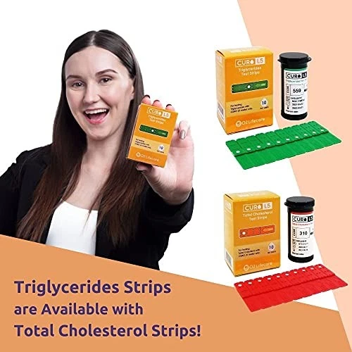 Curofit Quick Home Blood Total Cholesterol And Triglycerides Test Kit  - Image 4 of 4