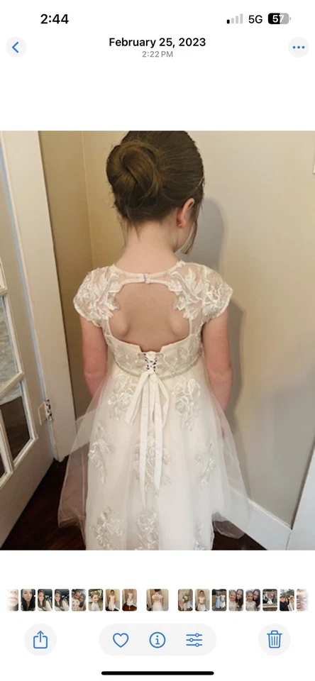 Vestido niña florista • Padre hija Baile • Formal Foto 3 de 3