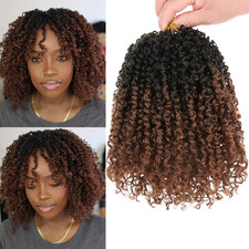 Unionbeauty 8 Inch Pre-Looped Yanky Twist Crochet Hair 8Packs 30 Strands/Pcs Pre