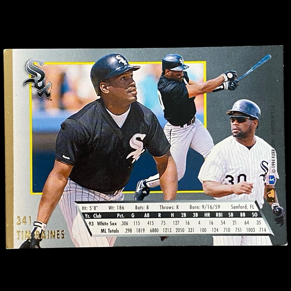 1994 Fleer Ultra #341 Tim Raines MONTREAL EXPOS -- EX - Image 2 of 2