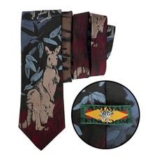 Vintage Animal Kingdom Kangaroo Tie 90s Made in USA Necktie