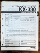 Yamaha KX-330 Cassette Service Manual Original 