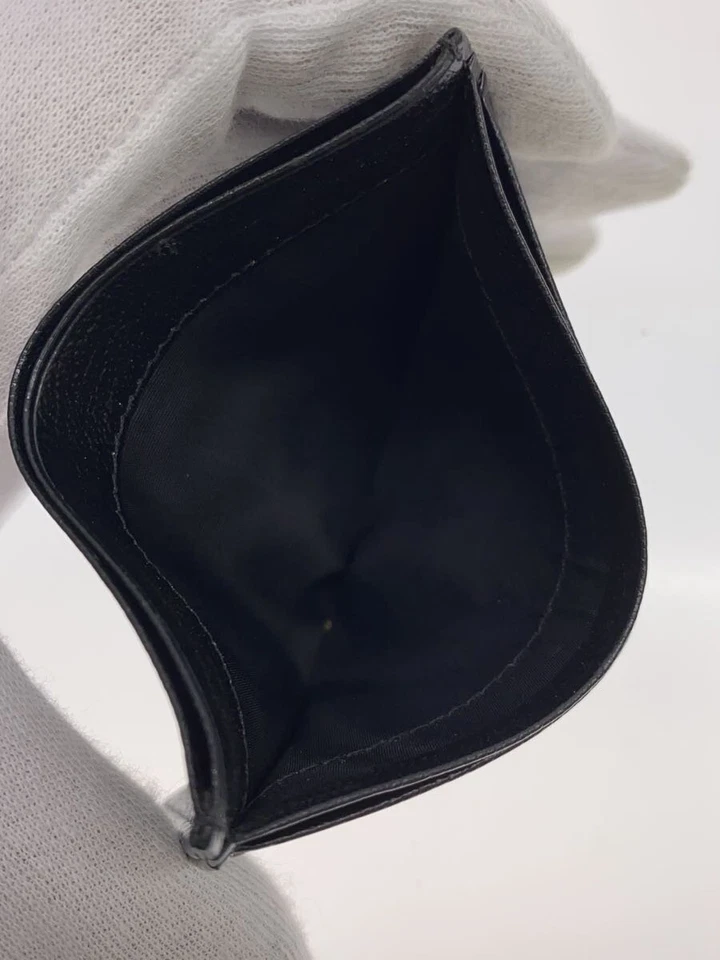 CHANEL Card case CC mark leather black bussiness card holder 7x10.5cm no box - Image 4 of 4