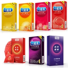 10/70pcs Natural Latex Spike con-dom Enhance Extension Stimulate Adult Supplies