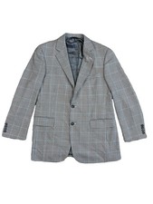 Brooks Brothers 1818 Madison Sport Coat Men s 40R Black White Houndstooth Wool