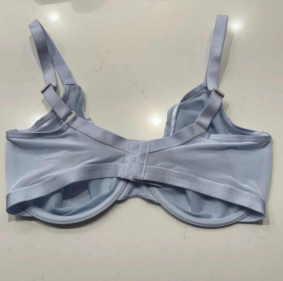 Бюстгальтер SOMA лот 34G Unbelievable Lift без подкладки идеальное покрытие на косточках синий черный - Изображение 3 из 4