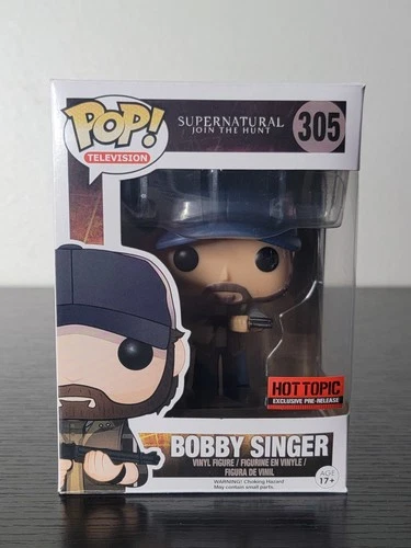 🔥Funko Pop! Vinyl Supernatural: Bobby Singer #305 Hot Topic W/Protector!🔥