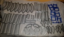 Train Tracks 55 Piece Unknown Origin 4.9cm 1.93" across Plastic As Is Untested