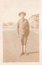 RPPC Doughboy WWI Military Army Soldier Barracks Vaccine Photo Vtg Postcard B63