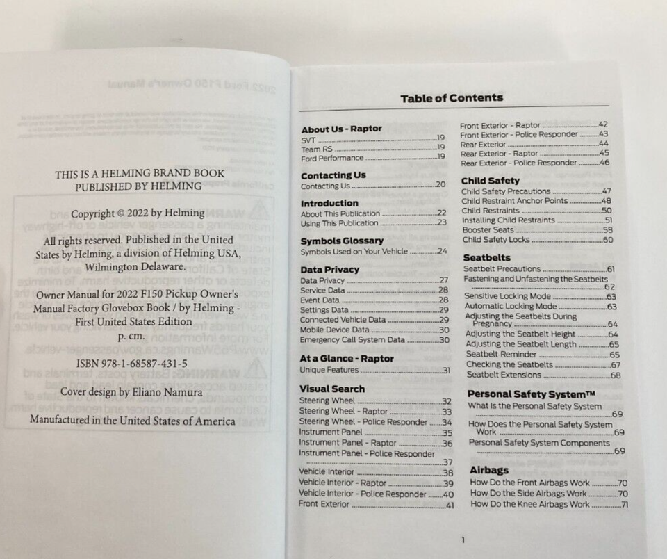 2022 F150 Owners Manual