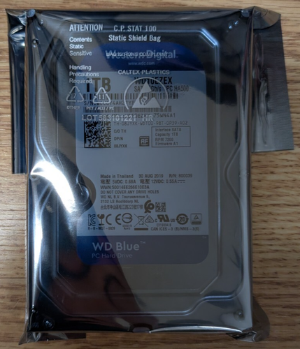 Western Digital WD10EZEX-75WN4A1 1TB 64MB WD Blue 3.5" HDD Internal Hard Drive - 第 1/3 張圖片