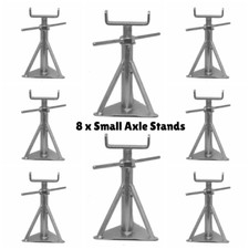 Static Caravan Axle Stands Small 10" - 14" 8 Pack Extra Wide