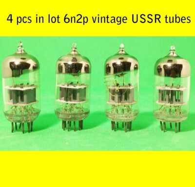 4 pcs. VINTAGE USSR TUBES 6N2P  (heater 6v TUBE) ~ ECC83 ~ 12AX7 Free shipping