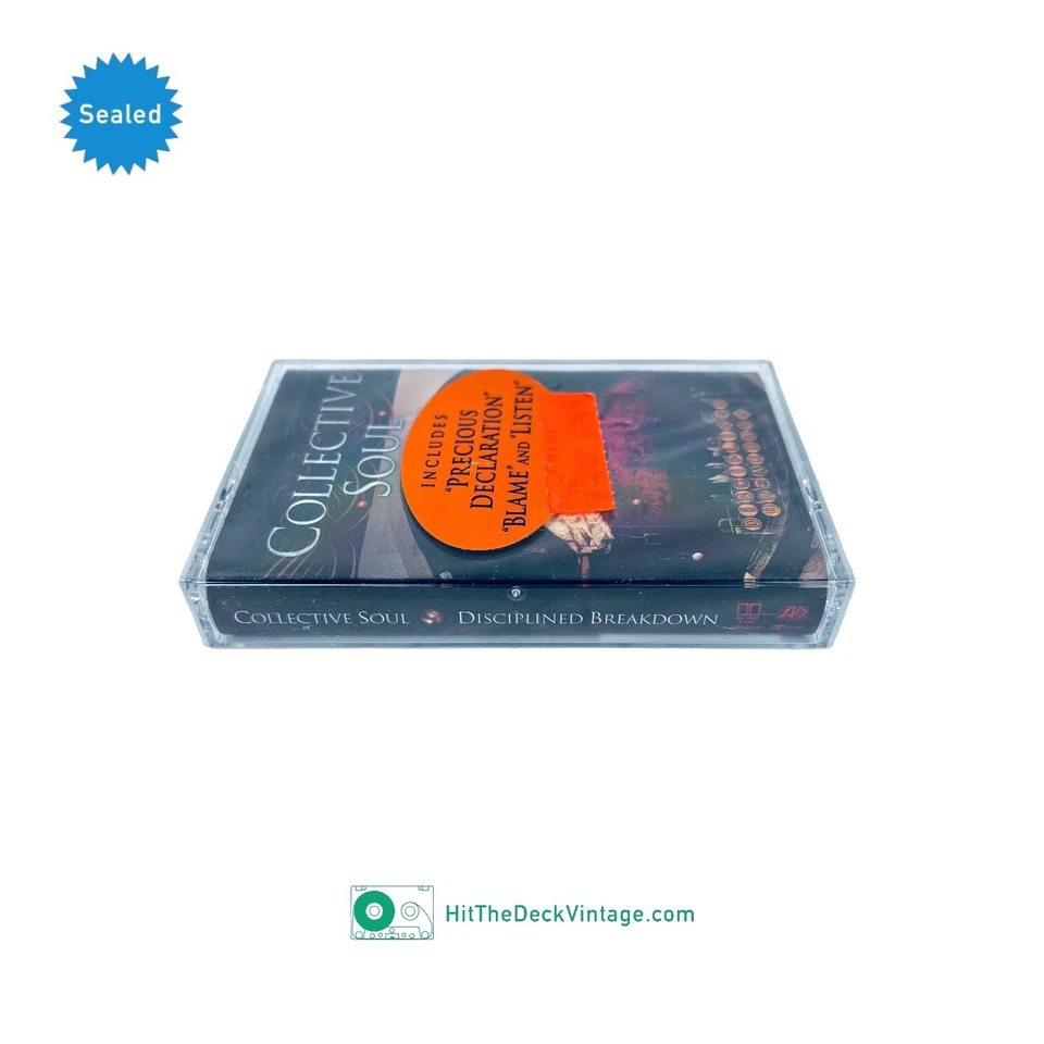 Collective Soul – Disciplined Breakdown Cassette Tape 1997 w/ Hype US 1st SEALED - Image 3 of 4