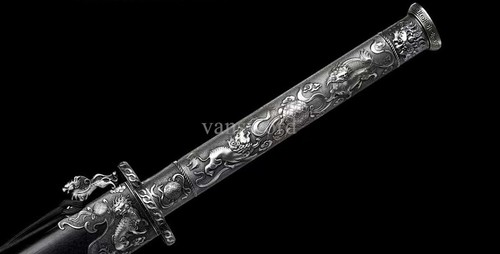 Carbon Steel Chinese Tang Dynasty Dao 唐横刀 Real Sowrd Battle Ready Sharp Balck. - Picture 7 of 12