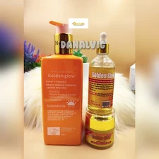 💯 Golden Glow Skin Active Caviar + Vitamin C Whitening Lotion, Face Cream & Oil