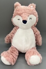 Carters Just One You Pink  White Fox 11  Plush Stuffed Animal Baby Toy 2021 EUC
