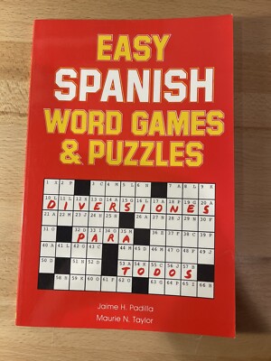 Easy Spanish Word Games & Puzzles by Padilla, Jaime Pre Owned Paperback