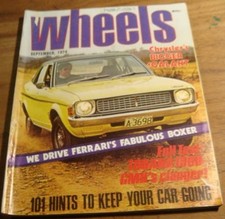 1974.WHEELS.FERRARI BB Boxer.LANCIA BETA.MINI.HOLDEN Torana 1900.Datsun 260C