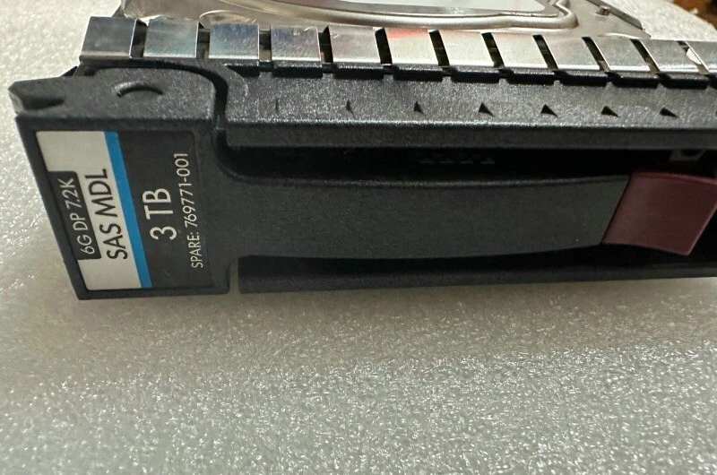 769550-B21 3TB 7.2K SAS 3.5in DP MDL Hard Drive 769771-001 ST3000NM0023 - Image 2 of 4