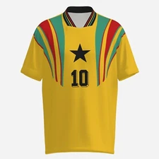 Ghana - football shirt Replica Retro jersey, 1996 home soccer jersey SUBLIMATION