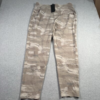 Alphalete Trace Jogger Pants 30  Men s 3XL Brown Dessert Canvas Premium Gym Yoga