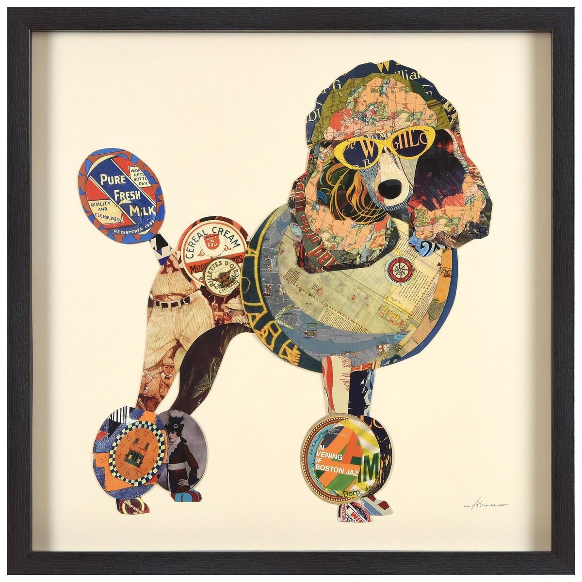Empire Art Direct DAC-074-2525B Poodle Dimensional Collage Empire Art Direct DAC-074-2525B Poodle Dimensional Collage