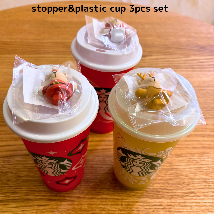 Starbucks Holiday 2023&2024 Reusable Cup bearista stopper Red Santa