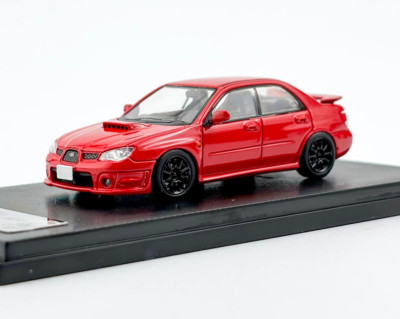 AL 1:64 Furuya Red Impreza WRX STI IX 9 GD Sedan Model Diecast Collect Car