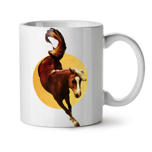 Tasse à café cheval lune sauvage animal NEUVE thé blanc 11 oz | Wellcoda - Photo 1/7