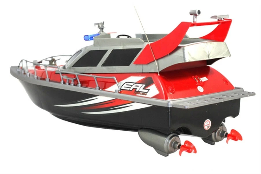 1:20 Police Patrol Cruiser RC Boat Electric Remote Control 4CH RTR Red - Image 3 of 4