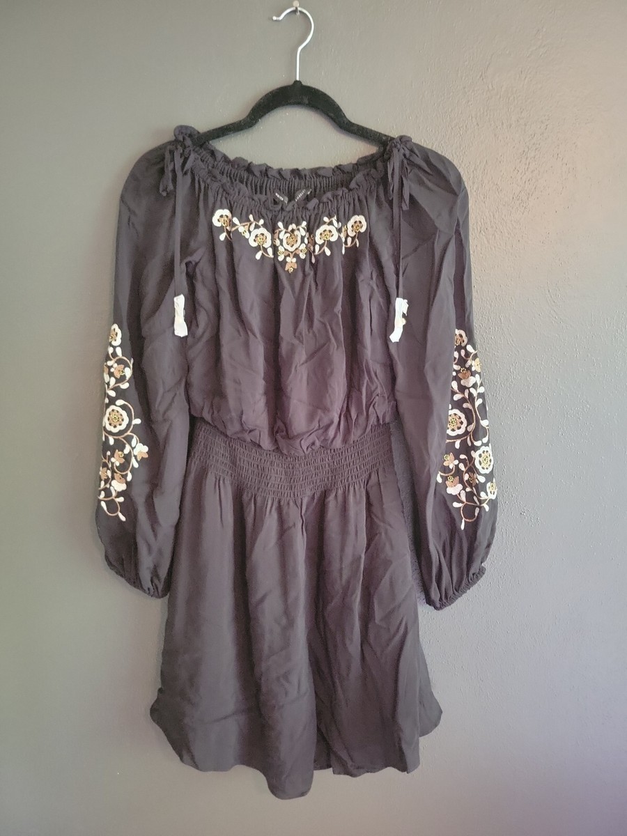 White House Black Market WHBM Black Embroidered Boho Dress NWT XS | eBay White House Black Market WHBM Black Embroidered Boho Dress NWT XS | eBay