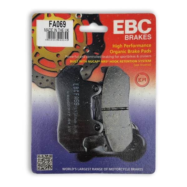 BremsbelÄGe Hinten Organisch EBC FA069 Honda Gl Goldwing 1100 1983-image