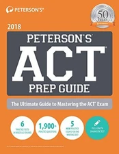 PETERSON'S ACT PREP GUIDE 2018 *Excellent Condition*