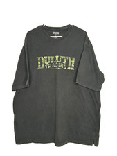 Duluth Men Size XL Relaxed Fit Longtail T Black Short Sleeve Cotton Shirt