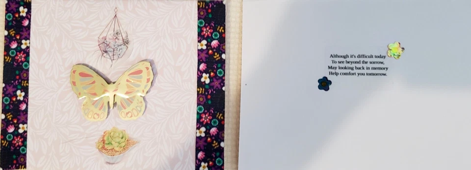 Handmade Greeting Cards -(set of 8) Sympathy Cards with Message and Envelopes - Image 3 of 4