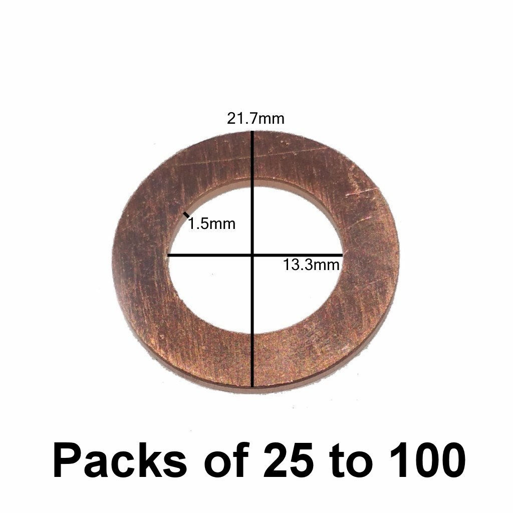 Drain Plug Gasket Fits Dorman 095-001 (o.d 21.7mm / I.d 13.3