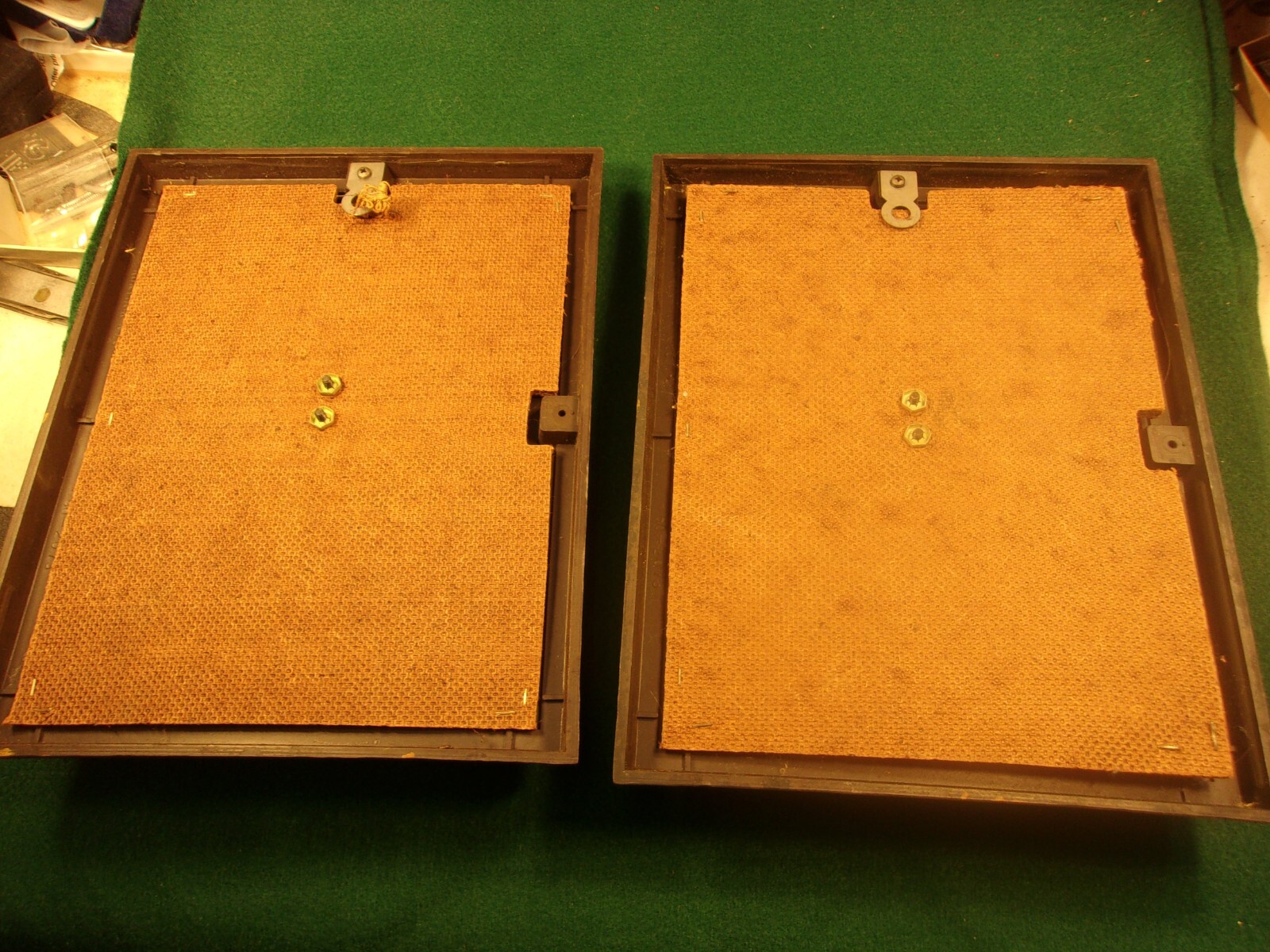 AWESOME OLD VTG "SETH THOMAS" WALL CLOCK BASE WITH SIDE ACCENTS NEEDS