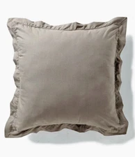 Noble Excellence Villa Naturals New EURO Sham European Pillowcase Brown NWT