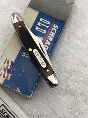 Vintage USA Schrade / Old Timer 1080T Junior 3 Blade Stockman