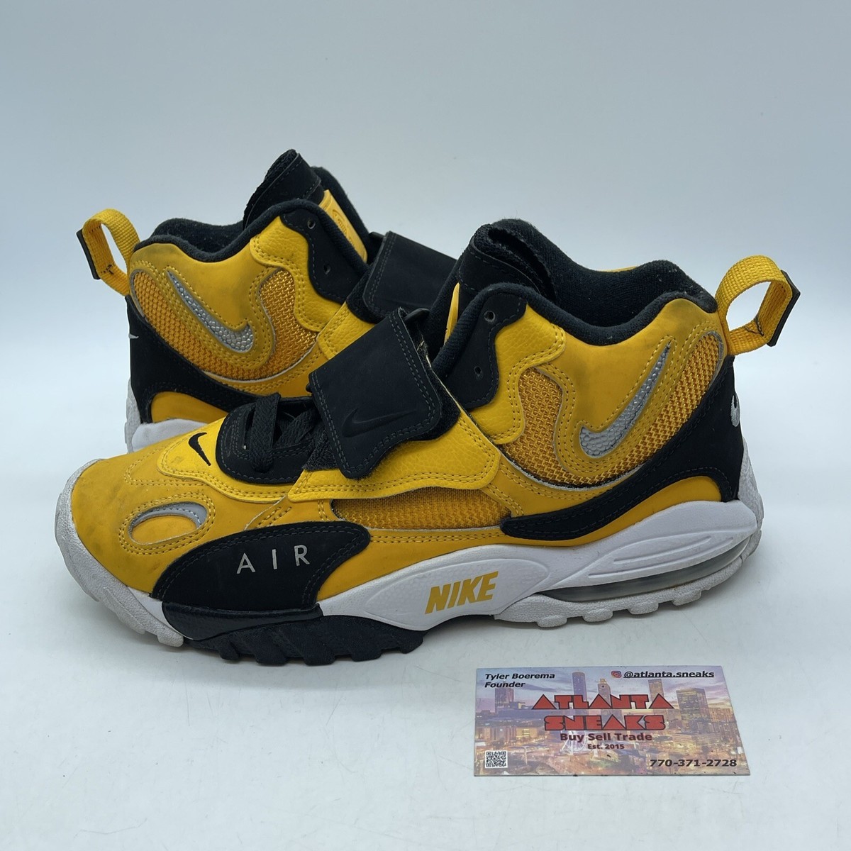 Size 8 - Nike Air Max Speed Turf Steelers Yellow. Black