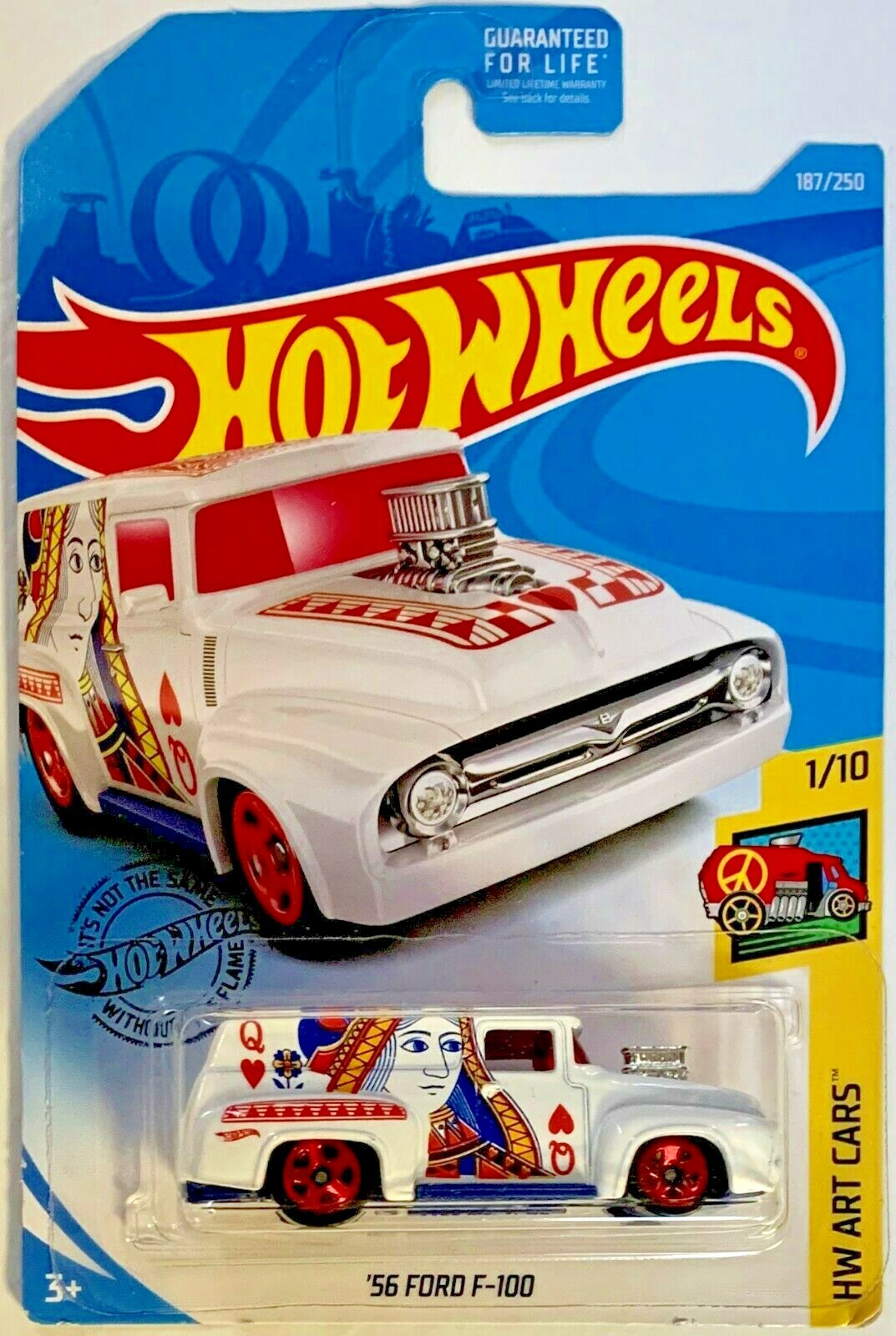 Hot Wheels 2019 HW Art Cars Series #1/10 '56 FORD F-100 #FYC20 1:64 Scale