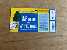 Jewish National Fund Ticket 1982 JNF Blue + White Ball Greening The Negev Vtg