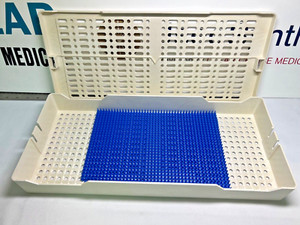 ASP Aptimax 13830 Sterilization Case 18" X 8" X 2" Autoclavable Tray w/ Lid