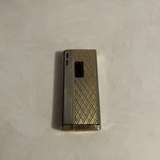 Vtg 1980’s Seneca Pocket Battery Electronic Gas Lighter Gold Tone Japan Untested