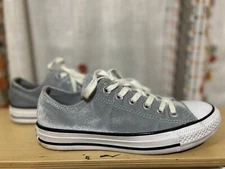 Converse Chuck Taylor All Star Low Blue/Gray Velvet Women’s 7 557990F
