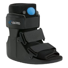 United Ortho Short Air Cam Walker Fracture Boot X-LARGE Foot Ankle Black